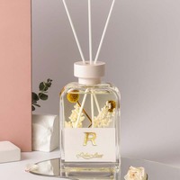 Fabricants de diffuseurs de roseaux Relaxlines 200 ml Bouteille en verre à étiquette privée Plusieurs couleurs Huile essentielle Diffuseur de roseaux avec bâtonnets