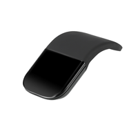 Souris tactile sans fil 3D mini BT, souris optique ergonomique en arc pour ordinateur portable, tablette, design pliable en stock