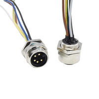 Connecteur circulaire OEM pour câble aviation, borne femelle automobile, montage sur panneau, étanche PVC, conducteur en laiton, indice IP67, 60V