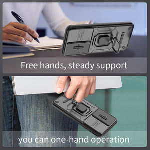 Funda Protectora Resistente a Golpes para Samsung M56, con Soporte Metálico Giratorio <span class=keywords><strong>y</strong></span> Cubierta para Lente - Product Image 6