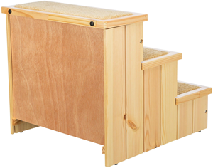 Hunde förmige Holztreppe mit rutsch festem Teppich Geeignet für Betten und Sofas Mit zusätzlichem Stauraum Einfach zu lagern - Product Image 5