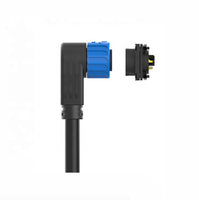 Connecteurs LED moulés par injection haute tension 250V, contact en cuivre, boîtier en nylon M23, étanches IP67, 2-4 broches