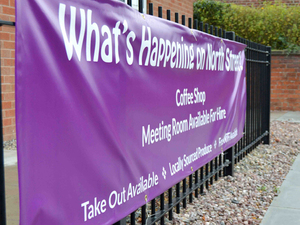 Direct From Factory Manufactured Custom Printed Pvc Vinyl for Outdoor Advertising Event Usage Promotional Flags <b>Banners</b> - Product Image 3