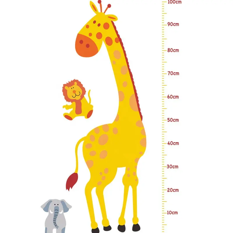 PVC Removable kids Wall Sticker good quality Children growth height Chart Wall Sticker for living room decoration