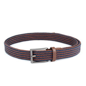 Nuova <span class=keywords><strong>Cintura</strong></span> Elastica Intrecciata in Corda Cerata con Finitura in Pelle, <span class=keywords><strong>Cintura</strong></span> Intrecciata Elastica Casual per Golf e Abiti, per Uomo e <span class=keywords><strong>Donna</strong></span> - Product Image 4
