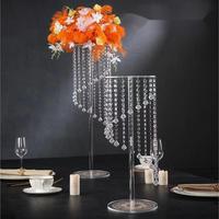 Vase en acrylique centre de table de mariage en cristal et décoration de table pour fêtes de mariage et tables à manger