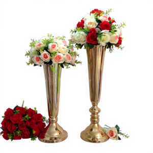 60 cm Gold Table Centerpiece <strong>Flower</strong> <strong>Display</strong> for Wedding Decoration - Product Image 1