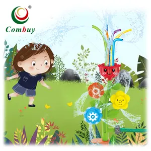 Flor tubo de limpeza, jogo ao ar livre, spray de água, spray, brinquedos