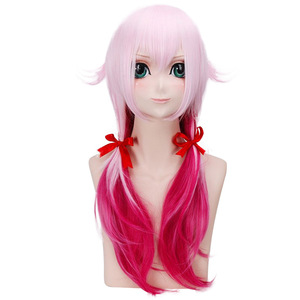 Peluca de cosplay Lord Shengda, sin corona, degradado rosado-púrpura, venta directa de fábrica, pelo sintético. - Product Image 2