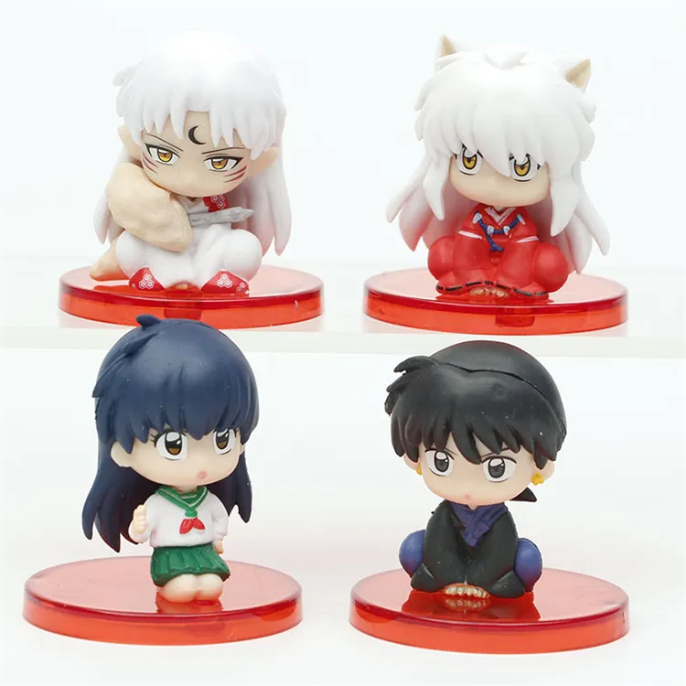 Japanese Anime Inuyasha Set Q version Sashunmaru Gwei Maitreya Model Action Figure Toy