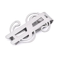 Cadena de Metal Grabada Promocional con Diseño de Letras, Clip para Billetes, Sencilla y Moderna, para Hombre