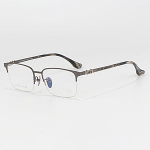 <span class=keywords><strong>Gafas</strong></span> Clásicas y Versátiles de Media Montura, Color Negro Mármol, con Graduación Óptica Multifocal, Marca de Lujo, Calidad Superior - Product Image 2