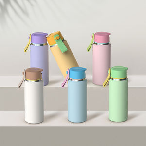 Hong Ling respetuoso con el medio ambiente 6oz 9oz 12oz 16oz botella de agua de bolsillo para niños botella de agua de boca ancha de acero inoxidable de grado alimenticio - Product Image 6