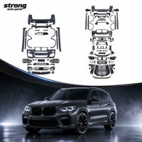 Kit de carrosserie F25 de style ancien à nouveau style 2011-2013 à 2014-2017, pare-chocs avant et arrière, capot, calandre, ensemble de conversion pour BMW Série X3
