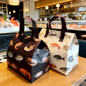 Bolsa Térmica Aislante Personalizada con Logotipo, Bolsa de Transporte para Alimentos, Postres, Comida para Llevar, Bolsa Refrigerante con Asa - Product Image 2