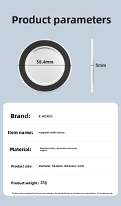 Hot Selling HD Portable Selfie Mirror with Magnetic <strong>Attachment</strong> for Back <strong>Camera</strong> Makeup and Vlogging <strong>Phone</strong> Accessory - Product Image 2