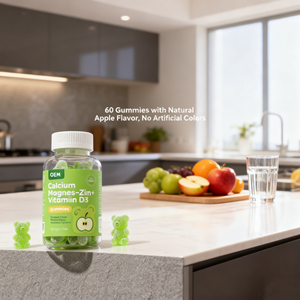 Gomitas de Calcio, <span class=keywords><strong>Magnesio</strong></span>, <span class=keywords><strong>Zinc</strong></span> <span class=keywords><strong>y</strong></span> Vitamina D3 que Favorecen la Salud Ósea, la Función Nerviosa e Inmunológica para Adultos <span class=keywords><strong>y</strong></span> Niños - Product Image 4