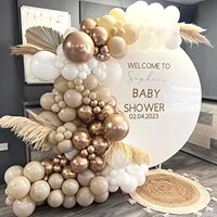 TLX Kit de Guirlande Arche de Ballons Blancs et Dorés pour Fêtes de 15 Ans, Fournisseur de Solutions, Ensemble de Ballons pour Décorations d'Anniversaire et de Mariage
