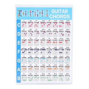 Guitar <span class=keywords><strong>Chord</strong></span> Poster 56 Couleur Coded Paper Education Reference Guide for Ukulele Players - Product Image 2