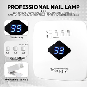 Lampe à ongles UV LED rechargeable avec détection automatique, 30 LED, séchoir à ongles sans fil pour le durcissement du vernis gel, outil de manucure professionnel - Product Image 4