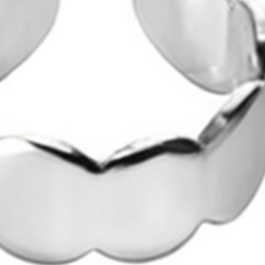 Made from durable Acero with a gold-plated option Z Fashion <b>Rings</b> Gold Silver <b>Open</b> Design Acero - Product Image 5