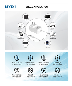 Myixi อะแดปเตอร์ไฟฟ้ากระแสตรง<span class=keywords><strong>100</strong></span> <span class=keywords><strong>240V</strong></span> <span class=keywords><strong>50</strong></span> <span class=keywords><strong>60Hz</strong></span> 12V 2A 24V 1A 28V 1A สหราชอาณาจักรปลั๊กติดผนังสำหรับสัตว์เลี้ยง robitton KC ได้รับการอนุมัติ - Product Image 5