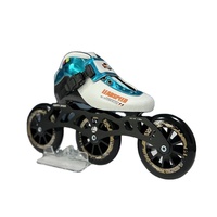 Patins à roulettes à roulettes lumineuses en gros d'usine, chaussures de patinage de vitesse en ligne, coque en fibre de carbone, roulements ABEC-7, vente chaude