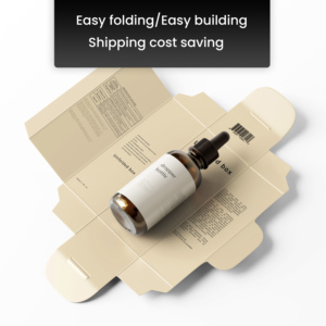 Produit personnalisé petite boîte pliante boîte de papier de carton blanc pour médicament supplément sirop multivitamine bouteille boîte d'emballage - Product Image 6