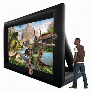 Écran <span class=keywords><strong>de</strong></span> cinéma gonflable géant <span class=keywords><strong>de</strong></span> 20 pieds avec souffleur d'air-Cinéma extérieur étanche <span class=keywords><strong>pour</strong></span> <span class=keywords><strong>jardin</strong></span>/arrière-cour - Product Image 2