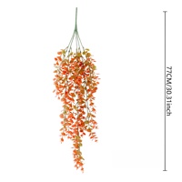 Plantes suspendues artificielles en eucalyptus d'automne, haute simulation, écologiques, pour mariage, Noël, intérieur, plafond