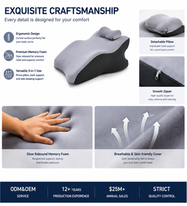 <span class=keywords><strong>Almohada</strong></span> Acolchada <span class=keywords><strong>de</strong></span> Espuma Viscoelástica <span class=keywords><strong>de</strong></span> Recuperación Lenta <span class=keywords><strong>para</strong></span> <span class=keywords><strong>Dormir</strong></span> <span class=keywords><strong>de</strong></span> Lado/Destrueto/ Boca Abajo, Soporte <span class=keywords><strong>para</strong></span> Lectura, Cuello/Lumbares, Alivio <span class=keywords><strong>de</strong></span> Presión <span class=keywords><strong>para</strong></span> Parejas - Product Image 4
