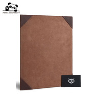 Porte-menu en cuir PU de haute qualité personnalisé pour restaurant et bar, avec insert d'angle une page