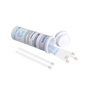 Tiras reactivas para la detección de cloro en agua, 80x5 mm, 100 tiras por botella, para monitoreo de agua potable y aguas residuales - Product Image 2