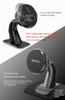 C91 6 pièces aimants Auto support de téléphone portable Base pliable magnétique support de Smartphone voiture