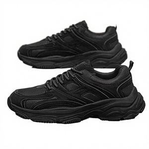 Zapatillas Deportivas Casuales de Otoño para Hombre, con Cordones, Color Negro, Diseño de Malla Transpirable, con Plantilla de EVA - Product Image 4