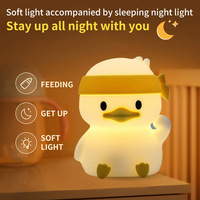 Lampe de nuit de chevet en silicone haut de gamme Pat Light lampe de table LED avec protection des yeux Mini tailles compagnon de sommeil compagnon