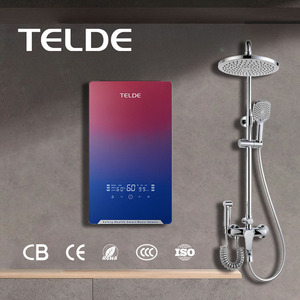 Calentador de Agua Eléctrico Inteligente para Apartamentos de Cinco Estrellas, LED, de Plástico, Montado en la Pared, Calentamiento Rápido, Agua Caliente Instantánea para el Hogar - Product Image 1