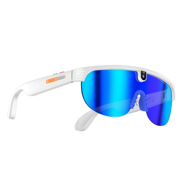 8MP 1200P Sport Smart Glasses with Camera AI Translation Smart Sunglasses Sports Goggles for Ski Cycling Motocross