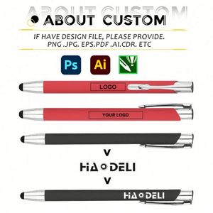 Promotional Stylus Universal Advertising <b>Gift</b> Aluminum Custom Ballpoint <b>Pen</b> With Logo - Product Image 2
