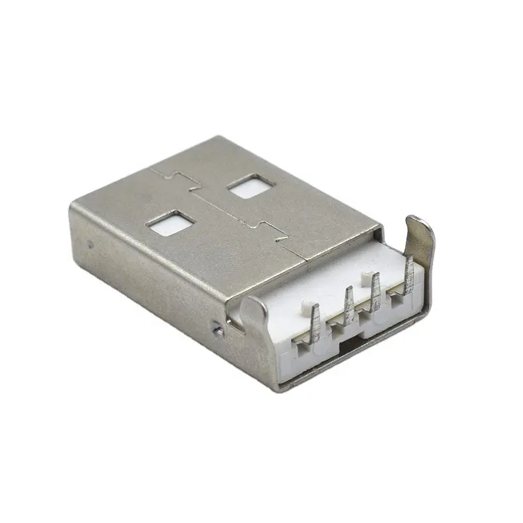 Tipo de un hombre de 90 grados 2,0 SMT recta USB macho de 4 Pin SMD conector USB