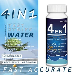 REYKON 4in1 가정용 테스트 키트 식수 수영장 목욕 스트림 수돗물 시험지 용 플라스틱 테스트 키트-야외 캠핑 OEM - Product Image 3