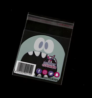 Sacs d'emballage rétractables en plastique transparent auto-adhésifs OPP pour portefeuilles, bonbons et autres friandises, impression en héliogravure