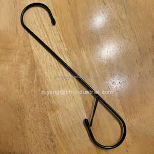 Heavy Duty Utility Long Hanging <strong>S</strong>-<strong>hooks</strong> Metal <strong>S</strong> Shaped Hanger <strong>Hooks</strong> 12 Inch Heavy Duty <strong>Large</strong> <strong>S</strong> <strong>Hooks</strong> with Safety Buckle - Product Image 4