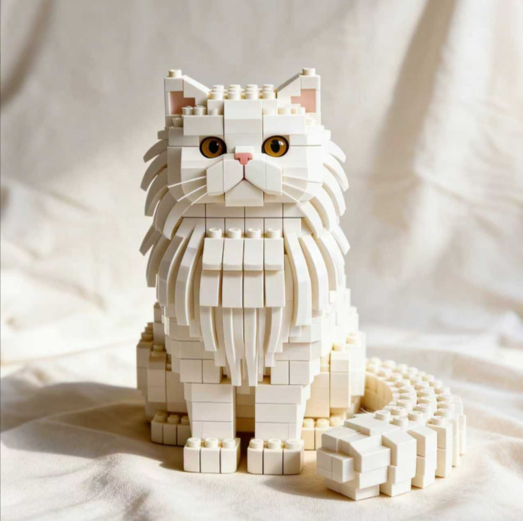 Bloques de Construcción Gato Persa