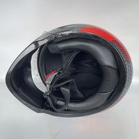 Casque de moto vintage intégral Samurai Black Scorpion Indian Warrior avec protège-mentons amovibles