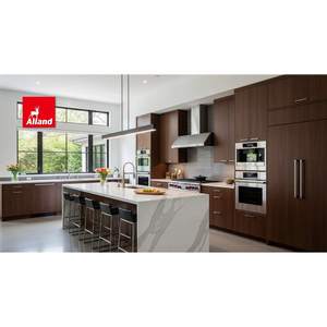 ห้องครัวสีวอลนัทเข้มพร้อมพื้นผิวเซรามิก ห้องครัวบอสซาสวยงามโดดเด่นด้วยตู้ครัวสีวอลนัทเข้มที่น่าทึ่ง - Product Image 5