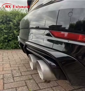 Venda quente 60/63/67mm Entrada Preto/Prata Fim Tubo <span class=keywords><strong>Escape</strong></span> Silenciador Tubo AK Dicas de <span class=keywords><strong>Escape</strong></span> para GOLF GTI MK7 MK7.5 MK8 Tiguan R - Product Image 6