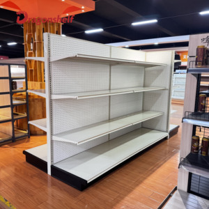 Sıcak satış çift taraflı ekran depolama rafı yüksek kaliteli gondol rafı - Product Image 6