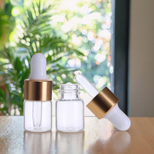 Bán buôn 3ml rõ ràng Vòng thủy tinh tinh dầu chăm sóc da Nước hoa nhỏ giọt chai Rỗng Mẫu vít nắp màn hình lụa in - Product Image 1