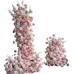 ดอกกุหลาบผ้าไหมเทียมเนื้อเนียนสำหรับตกแต่งซุ้มงานแต่งงาน ปรับขนาดได้ตามต้องการ ใช้ตกแต่งฉากหลังเวทีและเทศกาลคริสต์มาส - Product Image 1